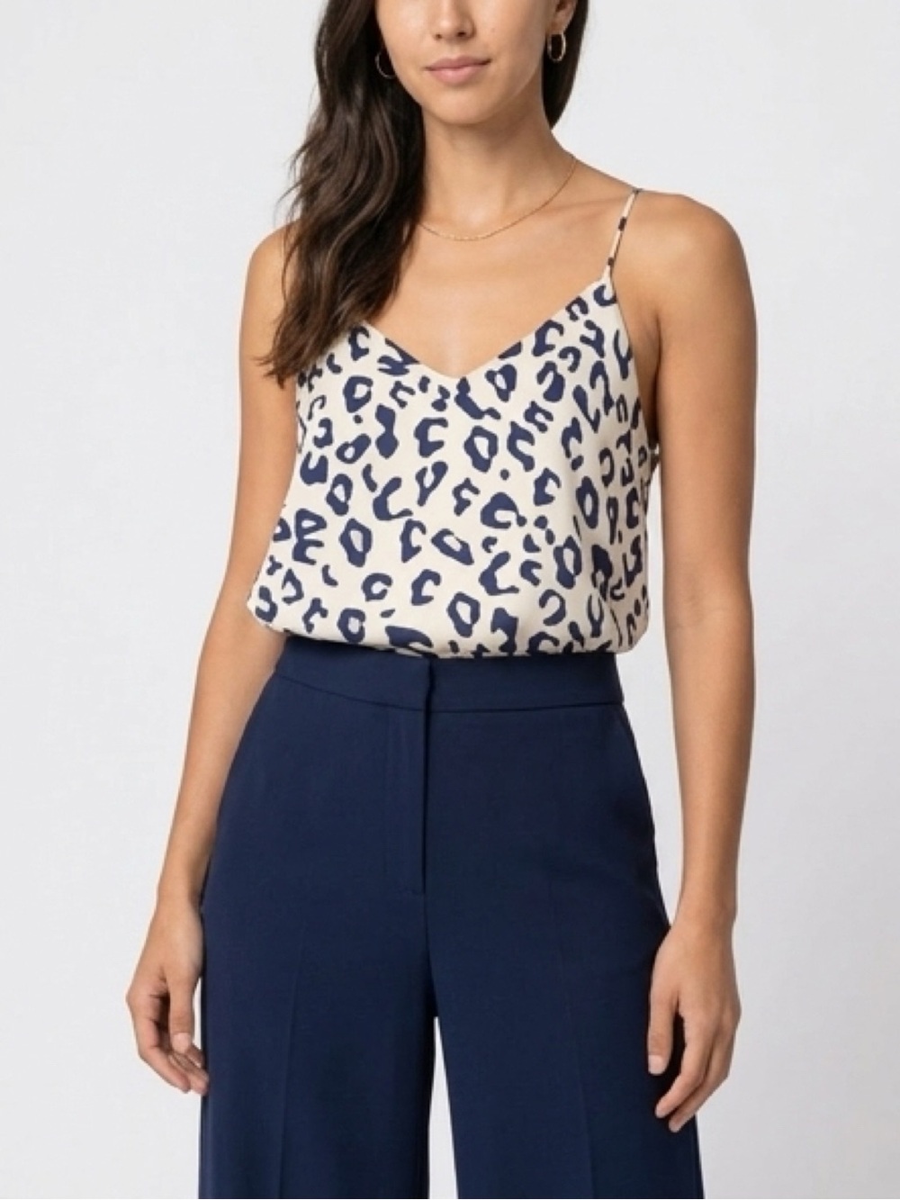 🎀 Tyche Navy and white Spotted Cami Top